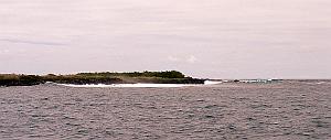 It was hard to tell what the wave at Chicken Hill was doing, even when you were looking directly at it from the boat.